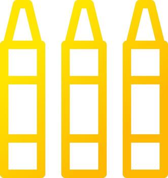 Crayon Creative Icon Design vector