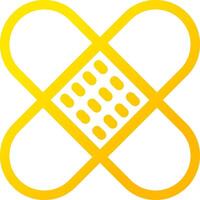 Band Aid Creative Icon Design vector
