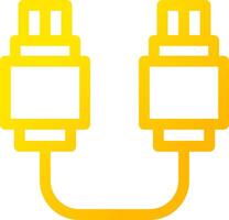 diseño de icono creativo de conexión usb vector