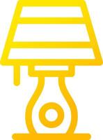 Table Lamp Creative Icon Design vector