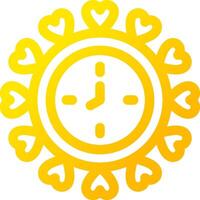 Wall Clock Creative Icon Design vector