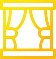 Curtain Creative Icon Design vector