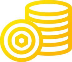 Coins Creative Icon Design vector