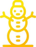 diseño de icono creativo de muñeco de nieve vector