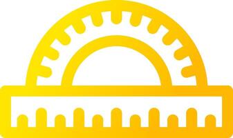 Protractor Creative Icon Design vector
