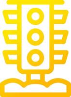 Traffic Light Creative Icon Design vector