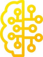 Artificial Intelligence Creative Icon Design vector
