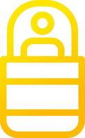 Sleeping Bag Creative Icon Design vector