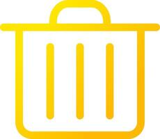 Trash Bin Creative Icon Design vector