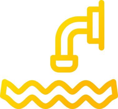 diseño de icono creativo de aguas residuales vector