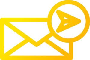 Send Mail Creative Icon Design vector