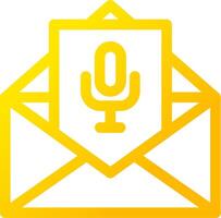 Voice Email Creative Icon Design vector