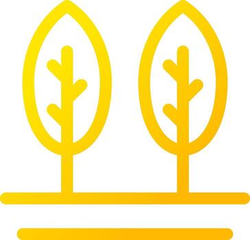 diseño de iconos creativos de árboles vector