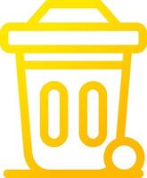 Dustbin Creative Icon Design vector