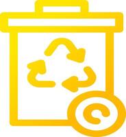 Recycle Bin Creative Icon Design vector