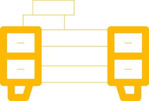 Line Yellow Gradient Design vector