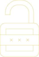 Lock Open Creative Icon Design vector