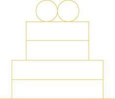 Cake Creative Icon Design vector