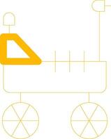 Mars Rover Creative Icon Design vector