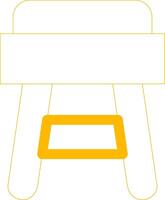 Stool Creative Icon Design vector