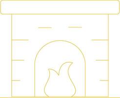 Fireplace Creative Icon Design vector