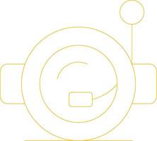 Astronaut Helmet Creative Icon Design vector