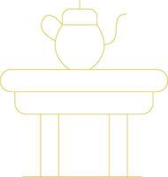 Coffee Table Creative Icon Design vector