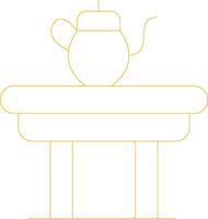 diseño de icono creativo de mesa de café vector