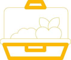 Lunch Box Creative Icon Design vector