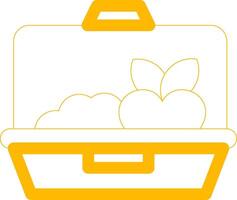 Lunch Box Creative Icon Design vector