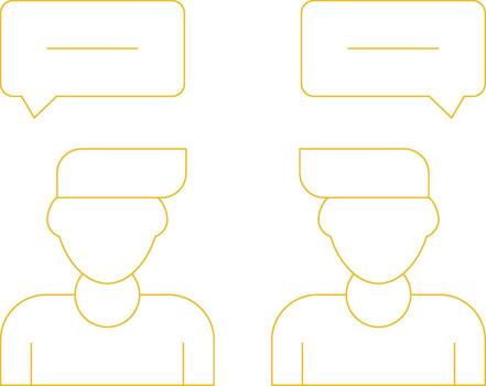 Conversation Creative Icon Design vector