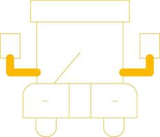 School Bus Creative Icon Design vector