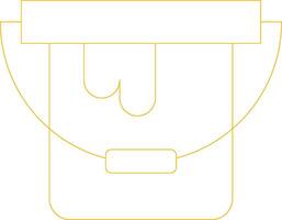 Paint Bucket Creative Icon Design vector