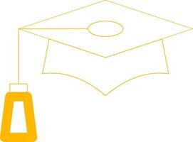 Graduation Cap Creative Icon Design vector