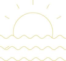 Sunset Creative Icon Design vector