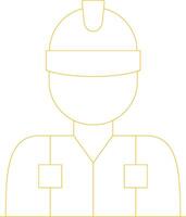 Worker Creative Icon Design vector