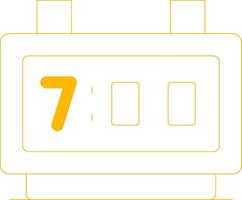 Digital Clock Creative Icon Design vector