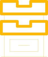 Drawers Creative Icon Design vector