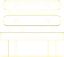 Bench Creative Icon Design vector
