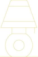 Desk Lamp Creative Icon Design vector