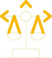 Balance Scale Creative Icon Design vector