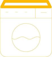 Washing Machine Creative Icon Design vector