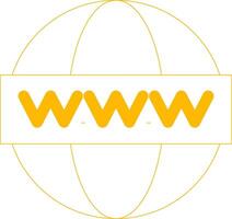 www diseño de icono creativo vector