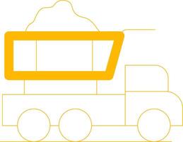 Dump Truck Creative Icon Design vector