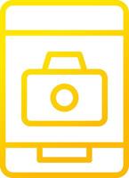 Phone Camera Creative Icon Design vector