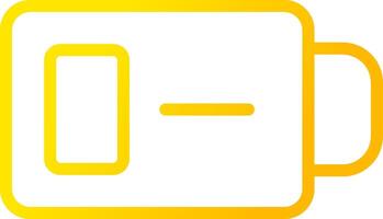 Low Battery Creative Icon Design vector