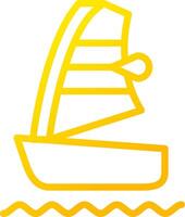 Windsurf Creative Icon Design vector