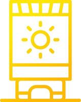 Sun Cream Creative Icon Design vector