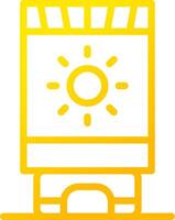 Sun Cream Creative Icon Design vector