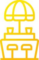 Beach Bar Creative Icon Design vector